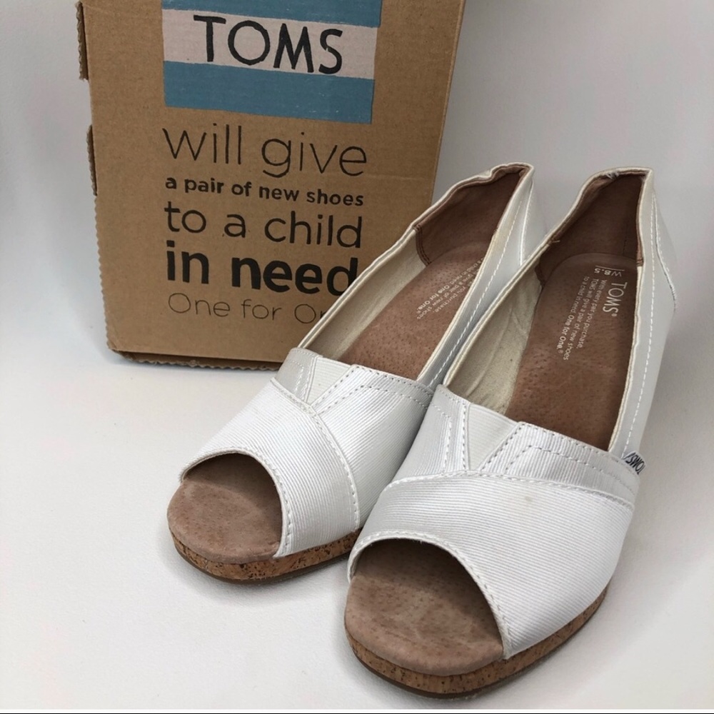 Toms Grosgrain wedge
